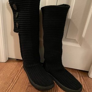 UGG Classic Cardy Button Detailed Knit Boots